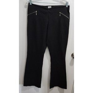 Vintage Y2K Cache Women's Stretch Dress Pants Flare Leg Zipper Pockets Size 6